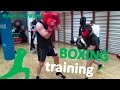 Boxing training 