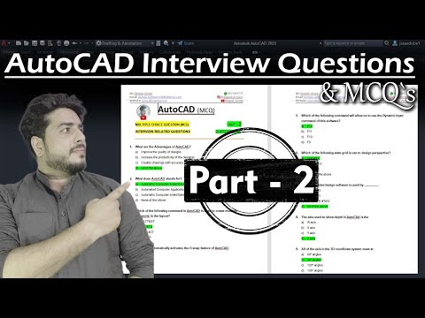Part 2 || AutoCAD MCQ`s Interview Questions and Answers || Autocad objective questions