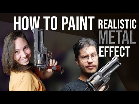 How to paint realistic metal effect (creating a movie prop)