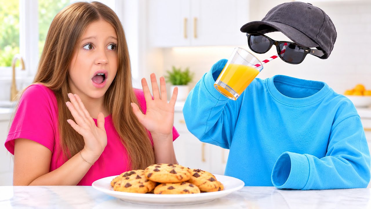 Nastya and Invisible man joke