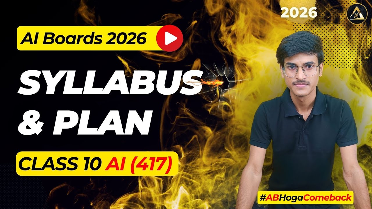 CBSE Class 10 AI Syllabus Coverage 2026 | Score 100 in AI Boards
