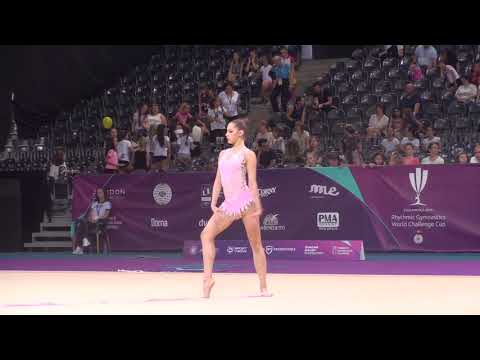 Veronika Hudis AZE Ribbon The shortest routine ever AA World Challenge Cup Cluj 24 August 2019