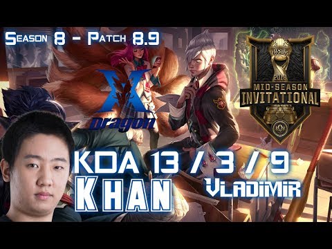 KZ Khan VLADIMIR vs ILLAOI Top - Patch 8.9 EUW Ranked