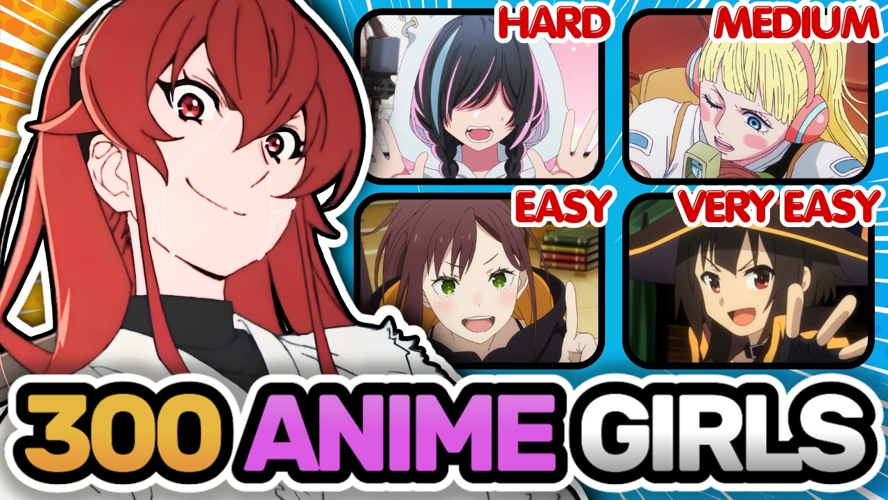 🔥Identify the Anime by 4 Anime GIRLS 🔊 Anime Quiz
