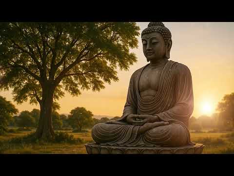Buddha at Sunset: A Moment of Tranquility and Wisdom