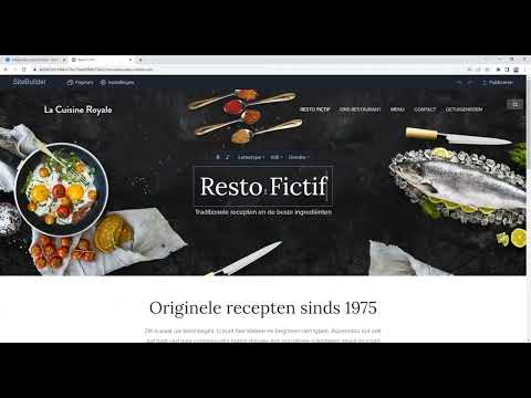 Video tutorial Combell Sitebuilder