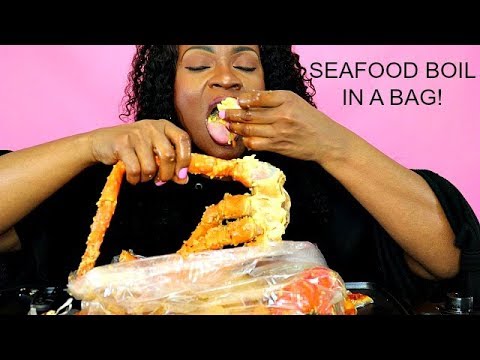 SEAFOOD BOIL IN A BAG! MUKBANG/ EATING SHOW