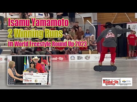 Isamu Yamamoto: 2 Winning runs in World Freestyle Round Up 2023