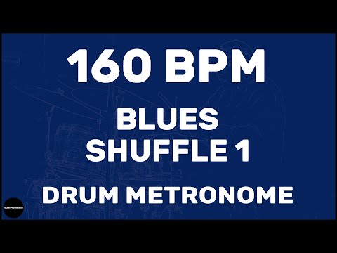 Blues Shuffle 1 | Drum Metronome Loop | 160 BPM