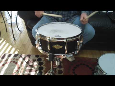 Snare Comparison - Ludwig Acrolite, Pearl Masters MCX Maple, Pearl Sensitone Elite Brass