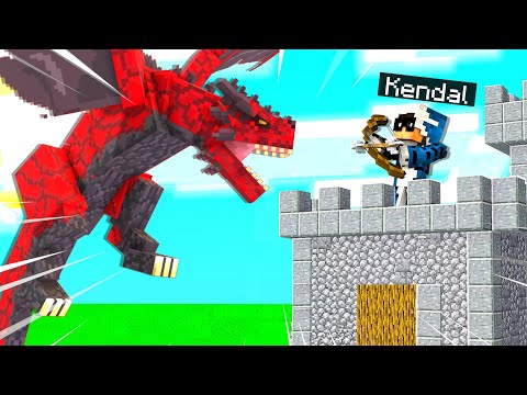 DIFENDO IL MIO CASTELLO DAI DRAGHI - MINECRAFT ITA