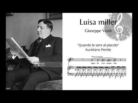 "Quando le sere al placido" Luisa Miller, G. Verdi - Aureliano Pertile (OLD SCHOOL TENOR/1927)