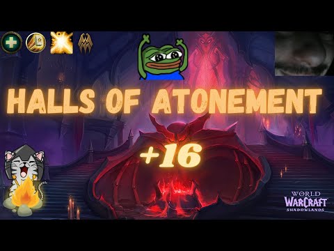 Halls of Atonement +16 Venthyr Holy Paladin [ Fortified, Spiteful, Volcanic] /w commentary