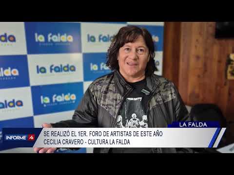 CECILIA CRAVERO - CULTURA LA FALDA SE REALIZÓ EL 1ER. FORO DE ARTISTAS DE ESTE AÑO