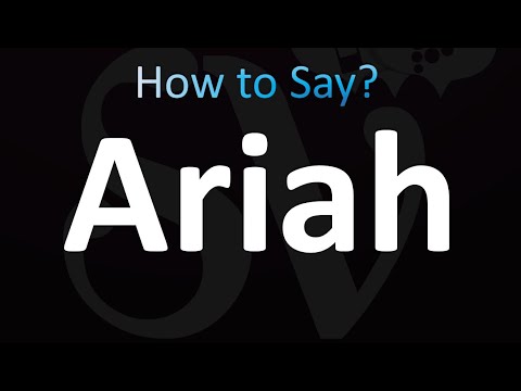How to Pronounce Ariah (correctly!)