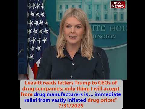 Trump to drug CEOs letters: only accept immediate relief from vastly inflated drug prices