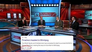 NHL returns to Winnipeg | TSN broadcasts from May 31, 2011