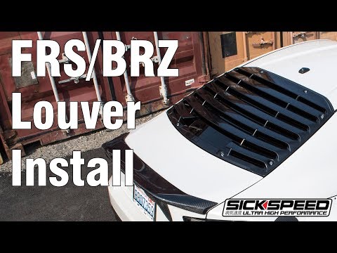Sickspeed Louver Installation Video for FRS/BRZ