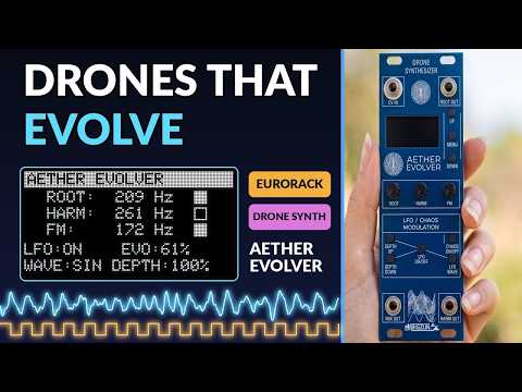 BIGZUN AETHER EVOLVER - Eurorack Drone Synthesizer Module 8HP | Generative Ambient Modular Synth | BLACK PANEL Bild 6