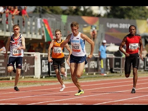 Athletics - men's 100m T37 final - 2013 IPC Athletics World Championships, Lyon