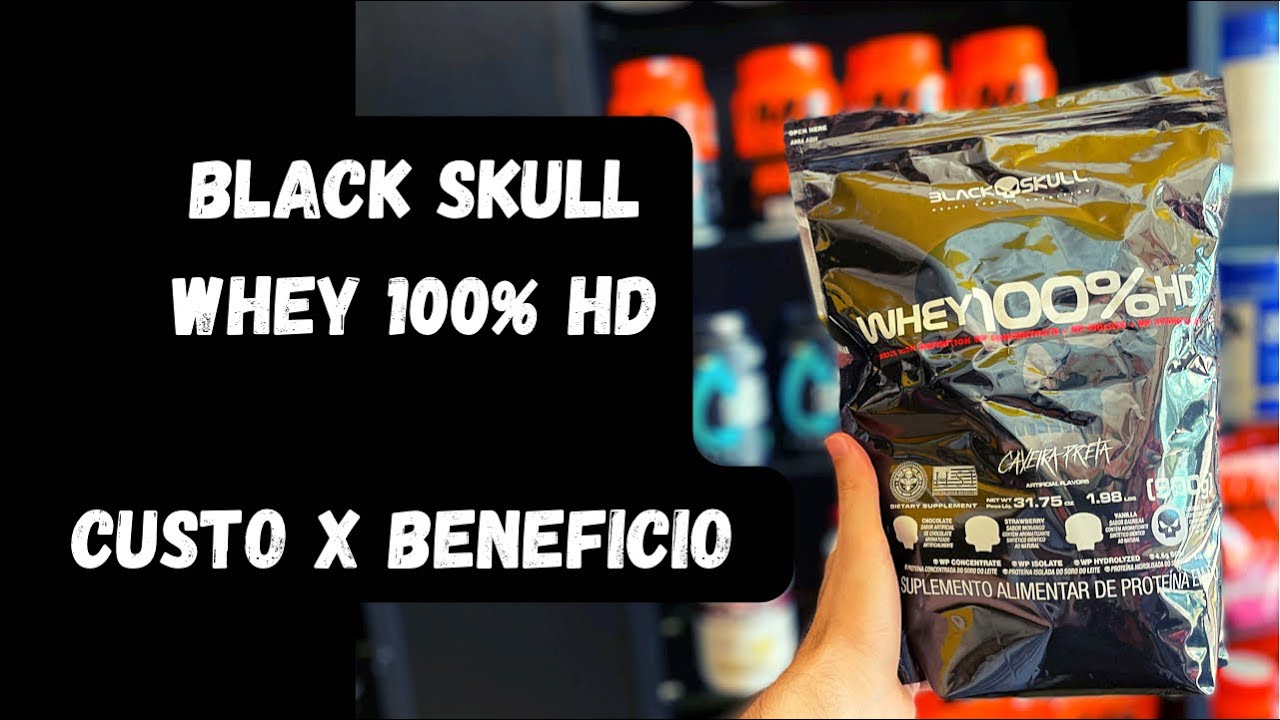 Testando a Black Skull Whey 100% HD