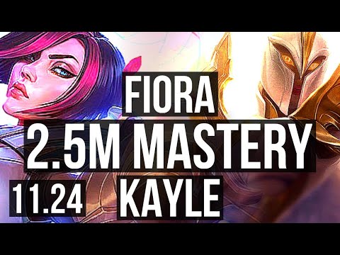 FIORA vs KAYLE (TOP) (DEFEAT) | 2.5M mastery, 8 solo kills, Legendary | EUW Diamond | 11.24