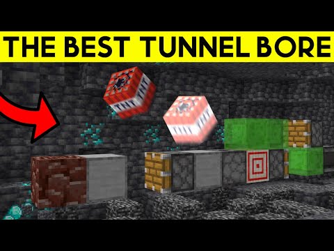 The NEW EASIEST AUTOMINER/TUNNEL BORE in Minecraft Bedrock 1.19!