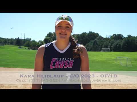 Kara Heidlauf C/O 2023 Softball Recruit