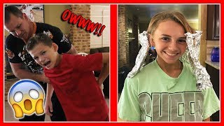 TYLER HURTS HIS BACK | KAYLA'S HAIR IS CHANGING | We Are The Davises