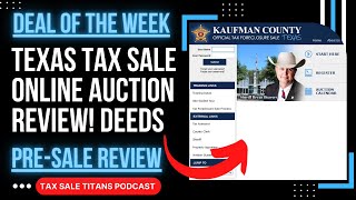 Texas Online Tax Sale Auction Review: Homes, Land & Commercial Deeds! DEAL OF THE WEEK