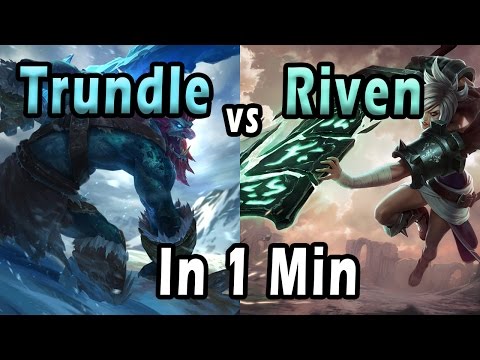 Trundle Vs.  Riven In 1 Min - A Top Lane Matchup Guide