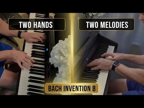 Bach Invention No. 8 in F Major BWV 779 - Joyful Two-Part Counterpoint
