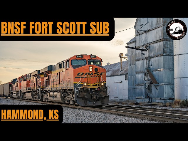 ハモンド BNSF フォートスコット支線 マイルポスト91.7地点の踏切