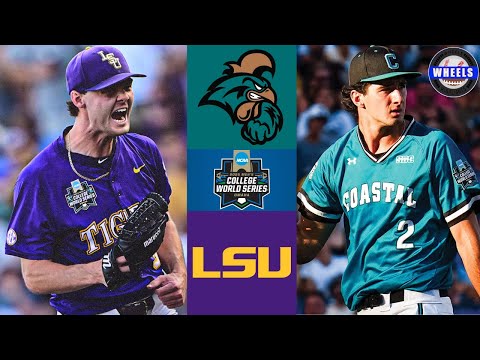 #13 Coastal Carolina vs #6 LSU (Great!) | Finals Game 1 College World Series | 2025 College Baseball