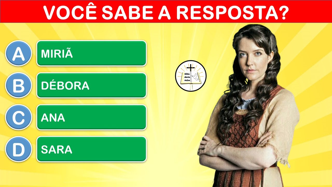 15 PERGUNTAS BÍBLICAS DE NÍVEL DIFÍCIL - QUIZ BÍBLICO #3