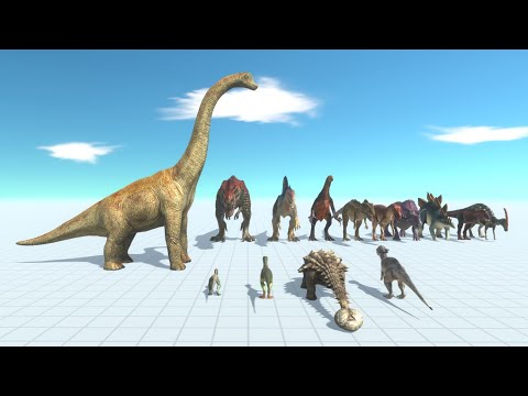 Brachiosaurus vs All Dinosaurs - Animal Revolt Battle Simulator