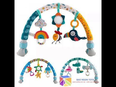 Đồ chơi vòm treo nôi, treo xe đẩy đa năng giúp phát triển giác quan cho bé sơ sinh - BẢO NGÔN TOYS - DV70