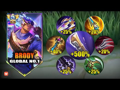 NEW META!! BRODY FULL ATTACK SPEED BUILD😱 (ATK SPEED HACK) | BRODY BEST BUILD 2025 | MOBILE LEGENDS