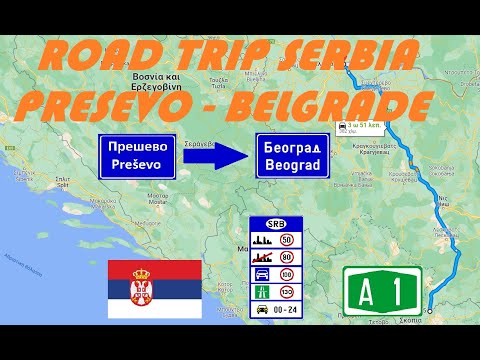 Driving in Europe-Road trip in Serbia from N. Macedonian border to Belgrade+city tour-Οδικώς Σερβία