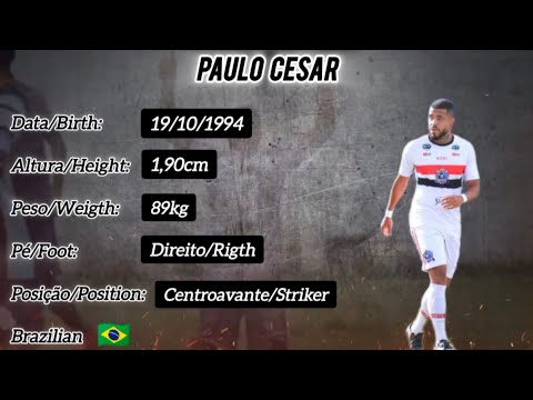 Paulo Cesar (PC) - Centroavante/Striker• Vídeo link 2025 🇧🇷⚽