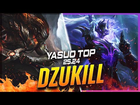 Dzukill - Yasuo vs Shen TOP Patch 25.24 - Yasuo Gameplay
