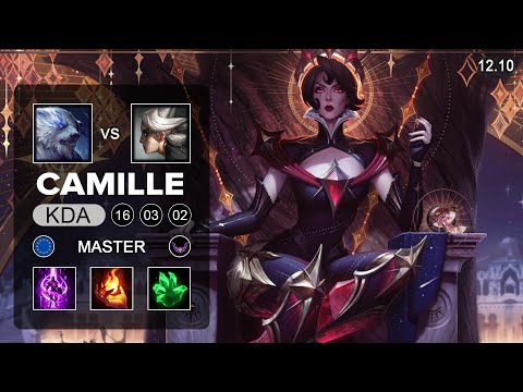Camille vs Volibear Top - EUW Master - Patch 12.10 Season 12