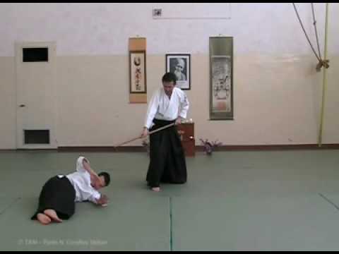 Traditional aikido YONDAN level JO WAZA techniques