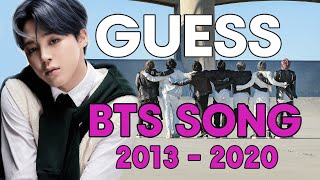 GUESS THE BTS SONG IN 5 SECONDS   2013 - 2020 