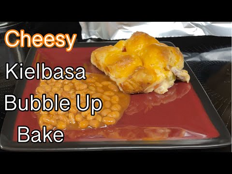 Cheesy Kielbasa Bubble Up Bake