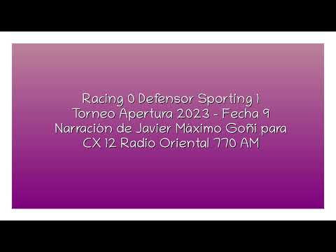 Racing 0 Defensor 1 - Apertura 2023 (por Javier Máximo Goñi)