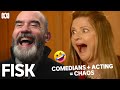 Comedians Improvising Jokes On The Set Of Fisk Fisk ABC TV Iview