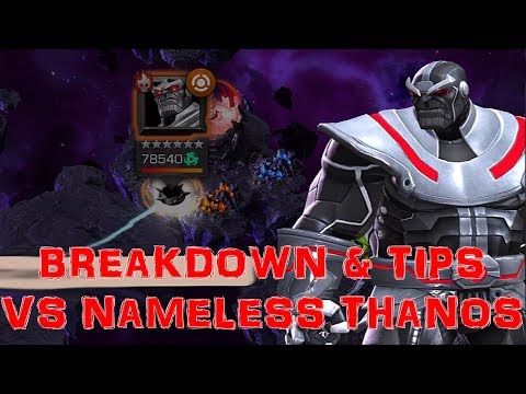MARVEL CONTEST OF CHAMPIONS Nameless Thanos Boss Fight Breakdown And Tips