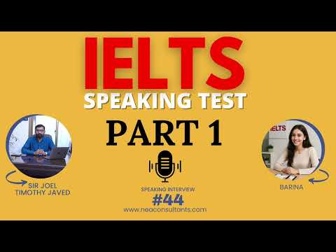IELTS Speaking Test 44 | Band 6.5 | Part 1 | Improve your English | Nasim English Academy | NEA 2025