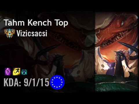 Tahm Kench Top vs Gnar - Vizicsacsi - EUW Challenger Patch 6.13